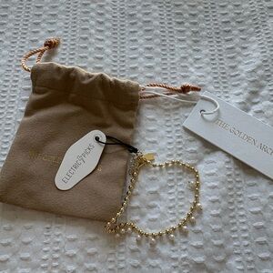 NWT ELECTRIC PICKS Gold Pearl Dainty anklet